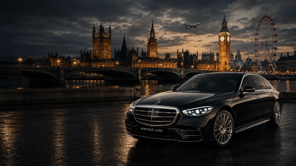 Chauffeur sightseeing tour past Parliament, London