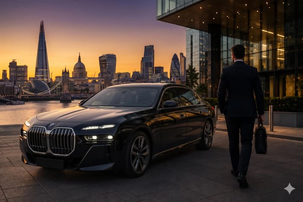 Corporate event chauffeur transport at Longines London