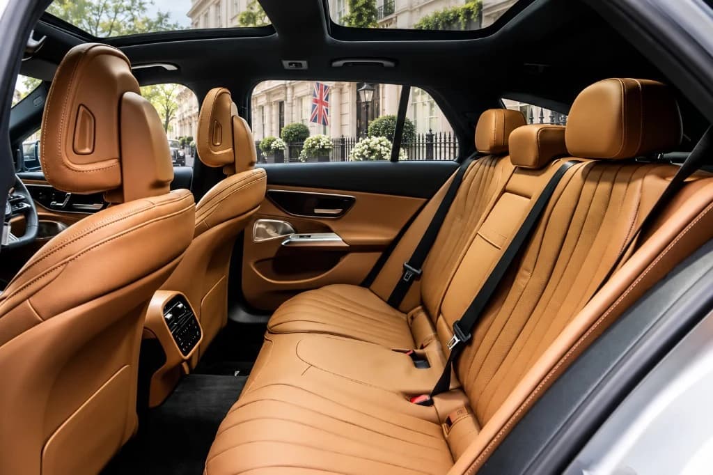 Mercedes E-Class — rear cabin interior