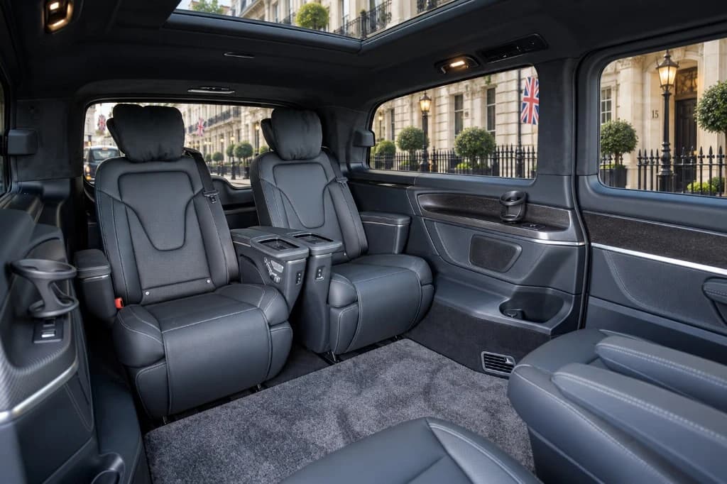 Mercedes V-Class — rear cabin interior